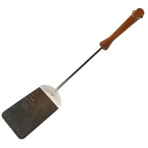 Vintage Androck Wood Handled Spatula. Long Grill Flipper 19". Made In USA